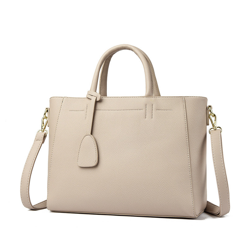 Soft Leather Tote Handbag Women's One Shoulder Crossbody Bag
