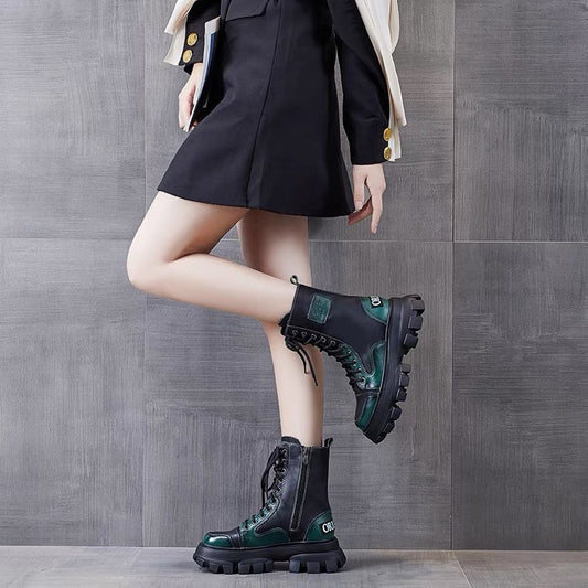 Round Toe Platform High-top Fashion Women's Shoes