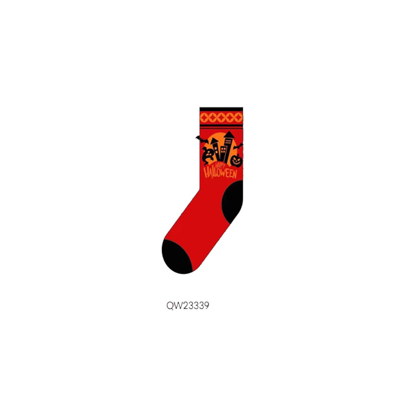 Halloween Cartoon Creative Men's And Women's Mid-calf Socks