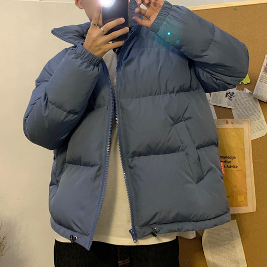 Solid Color Trendy Cotton Coat Loose Lovers