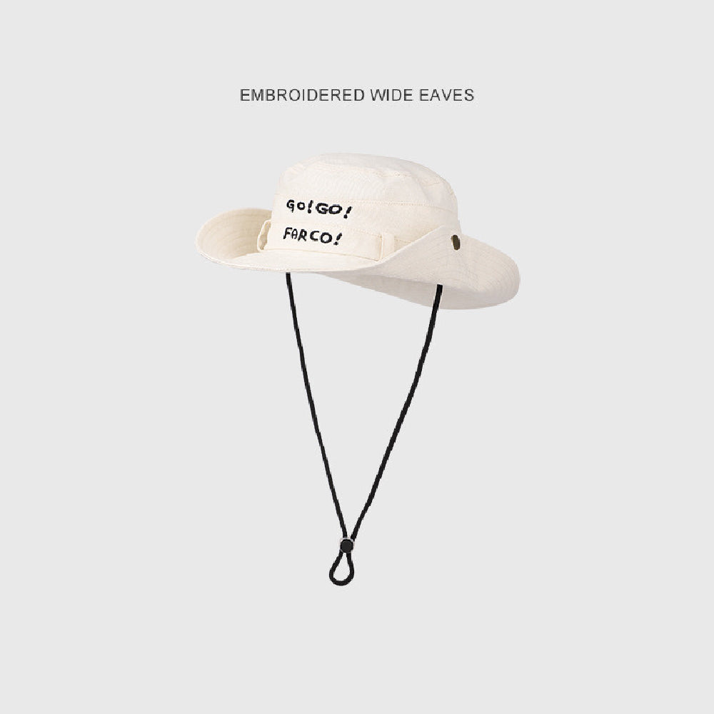 Summer Outdoor Fishing Sun-proof Sun-proof Hat Letter Female