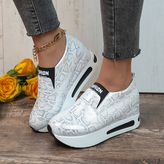 Plus Size Shallow Mouth Height Increasing Insole Platform Women's Sports Pumps Women's Shoes