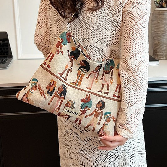 Pharaoh Underarm Bag New Chinese Texture Large Capacity Cloth Bag