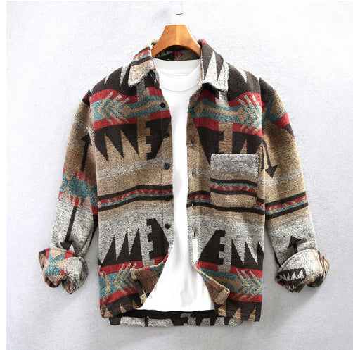 Fashion Personality Men's Shirt Coat