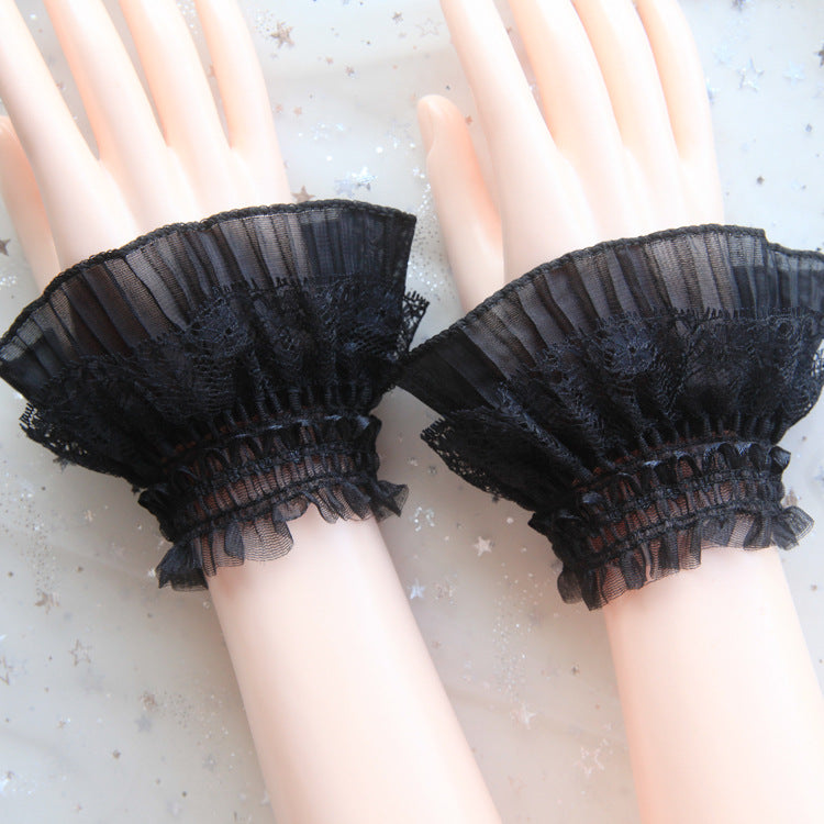 Trumpet Fake Sleeve Cuff Wrist Cover Decor Cute Women