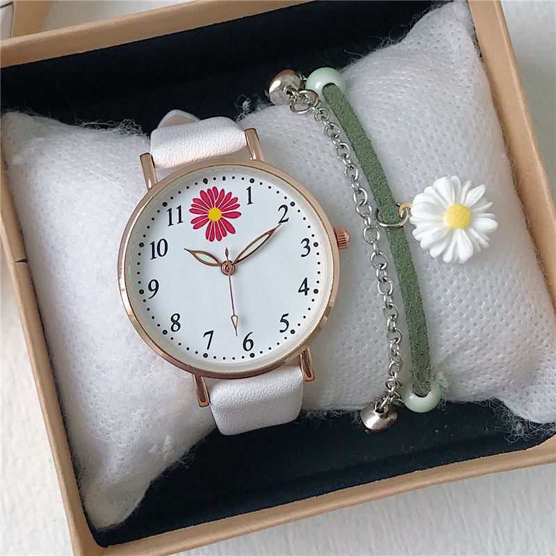 match Fashion Trendy Girls' Cute Quartz Watch Set