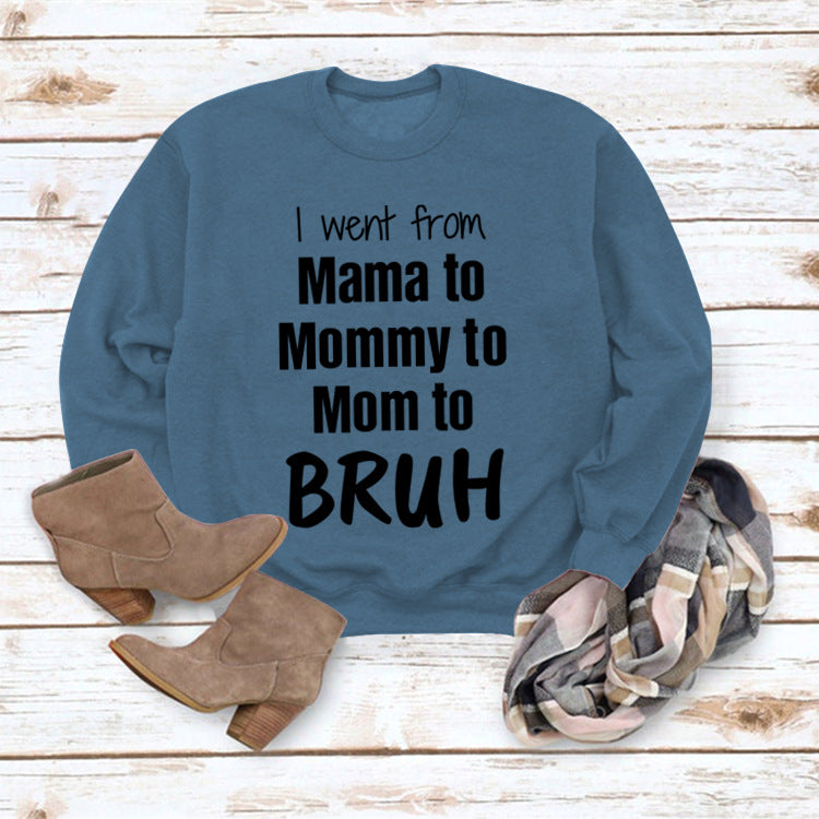 Gid jeg gik fra Mama til løs sweater med rund halsudskæring