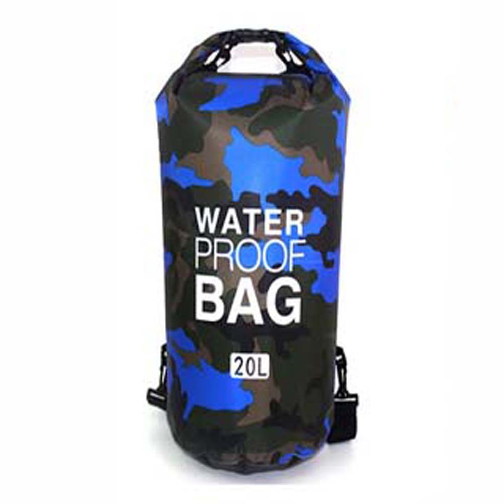 Camouflage Polyester Fortykket PVC Enkelt Skuldertaske Bærbar Udendørs Letvægts Vandtæt Taske