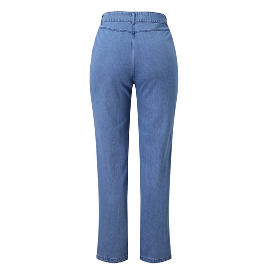 Damejeans Nye sommerfugle Hot Flower Wide Leg Bukser