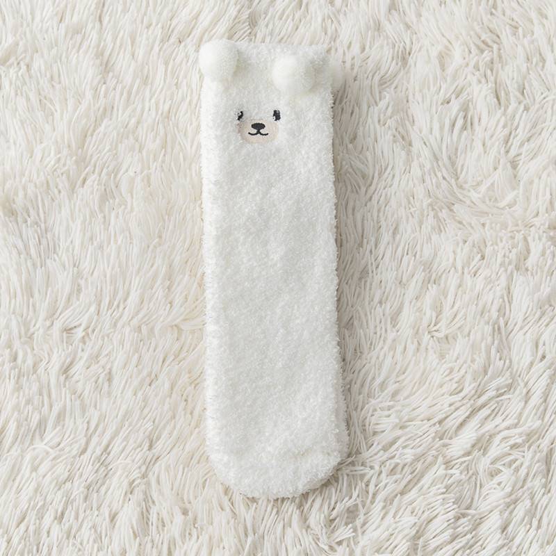 Plush Socks Female Plus Velvet Thickened Warm Month Socks