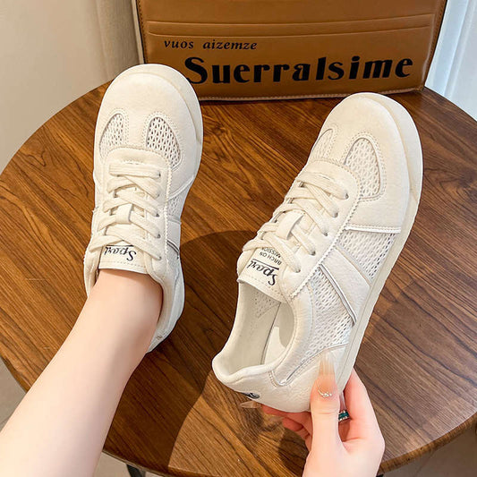 Retro Flat Desert Boots Versatile Casual White Sneakers