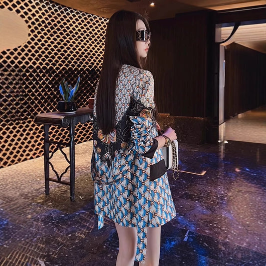 Lightly Mature-Style Casual Plaid Jacket Lightweight Design