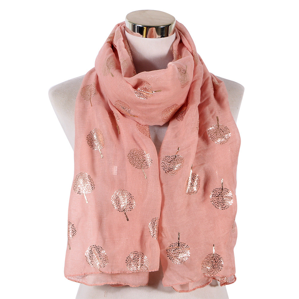 Women's Temperament Fashion Lucky Tree Print Scarf Shawl