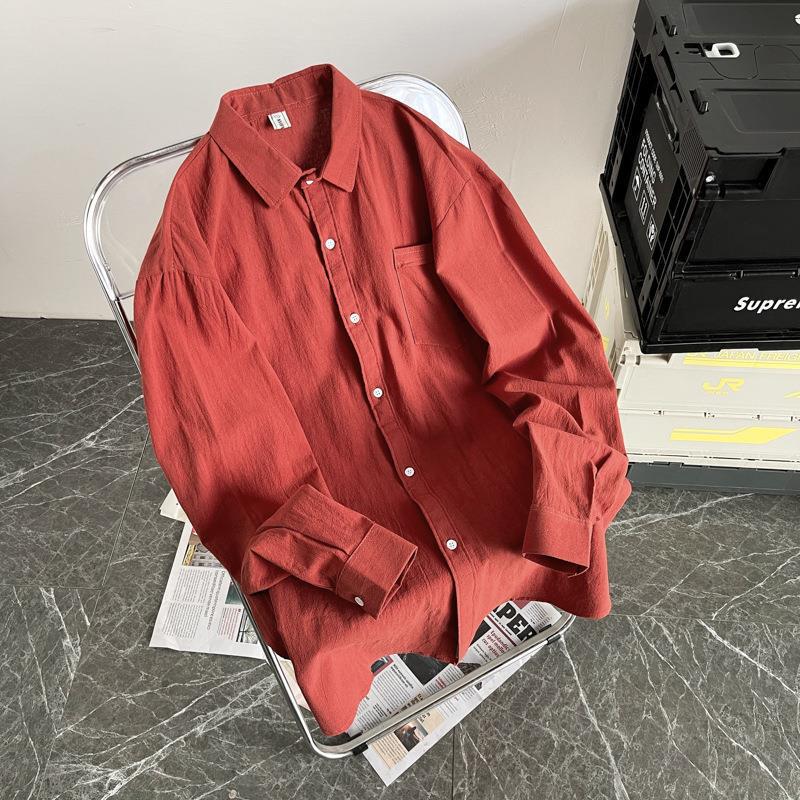 Men's Hong Kong Style Trendy Loose Casual Shirt