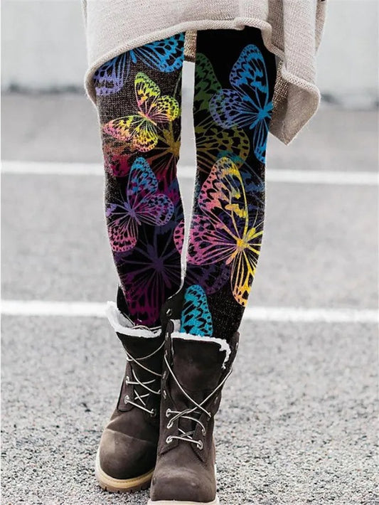 Jule-leggings til kvinder, europæisk og amerikansk, elastiske