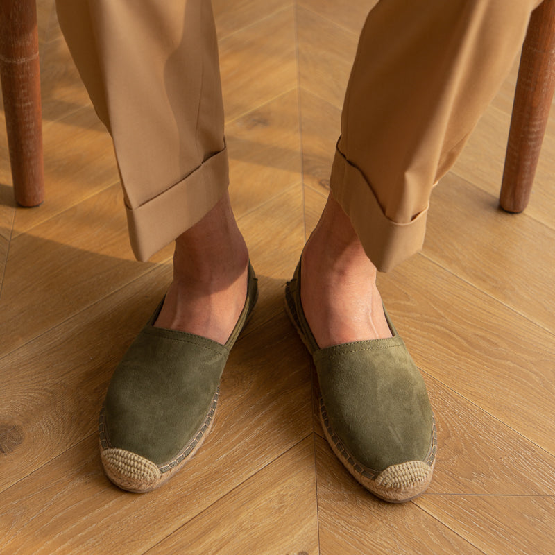 Fåreskind Fisherman-sko i ruskind med afslappet slip-on-design