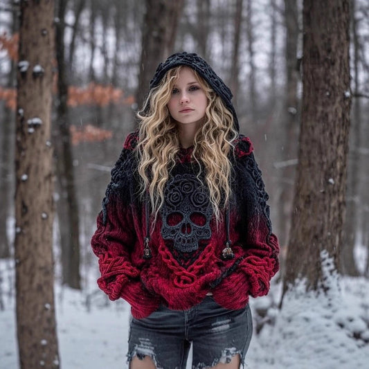 Womens Relaxed-fit Casual Retro Hoodie With A Dropped Shoulder