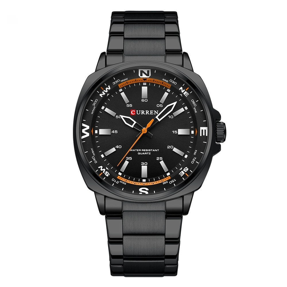 Fashionable Steel-band Casual Business Mens Quartz Watch