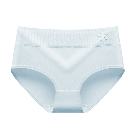 Antibacterial Pure Cotton Women's Underwear Printed Mid Waist Cotton