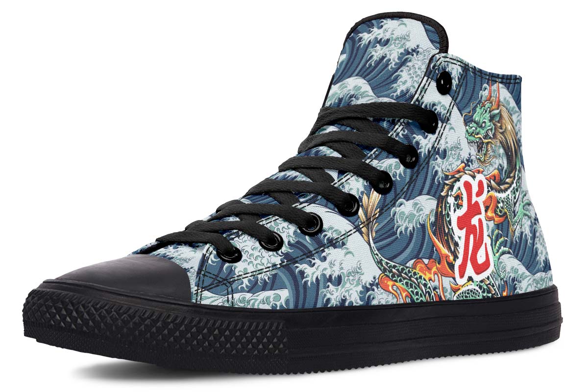 Printed Couple High-top Canvas Shoes