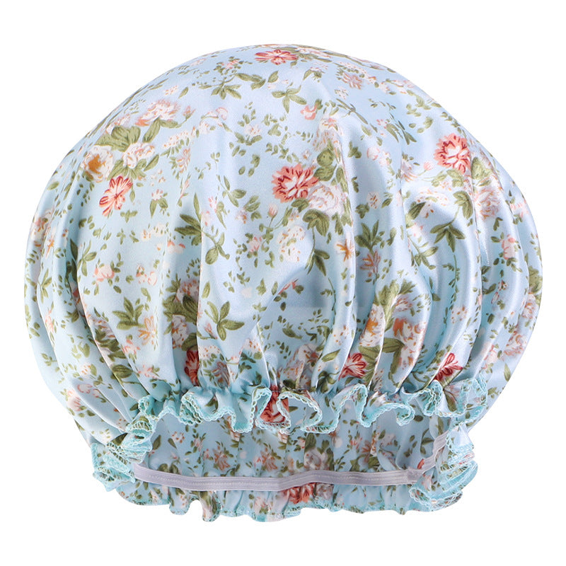 Women's Fashion Casual Butterfly Print Lace Nightcap