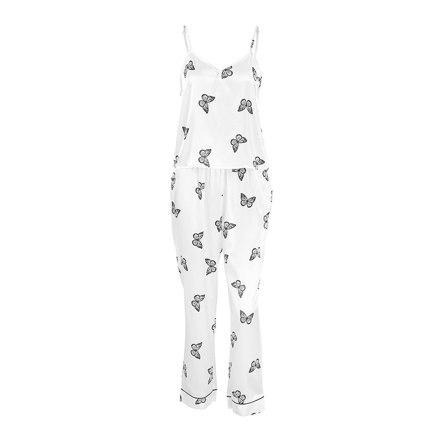 Printed Womens Cami Top And Long Pants Two-Piece Set