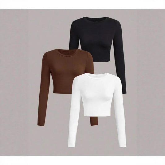 New Springsummer Long-sleeve Top Stylish And Slim-fit