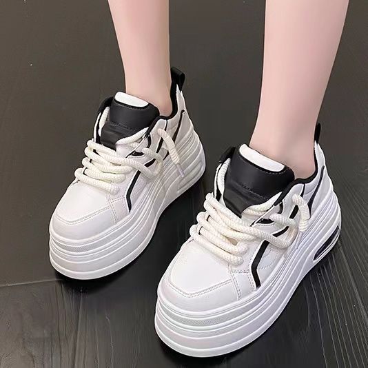 Invisible Hidden Heel White Shoes Female 10CM