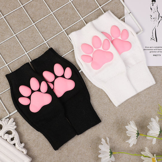 Fashion Cute Cat Plush Gloves For Girls