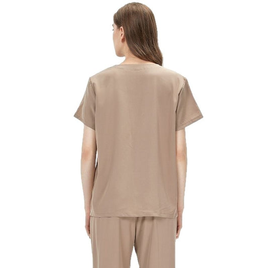 Womens Elastic Short Sleeve Surgical Gown For The Operating Room