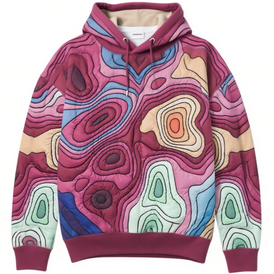 Fashion Casual Printed Polyester Sweater