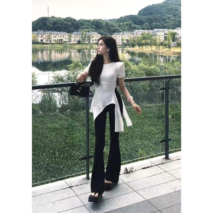 Chic New Top With Lace-up Detailing