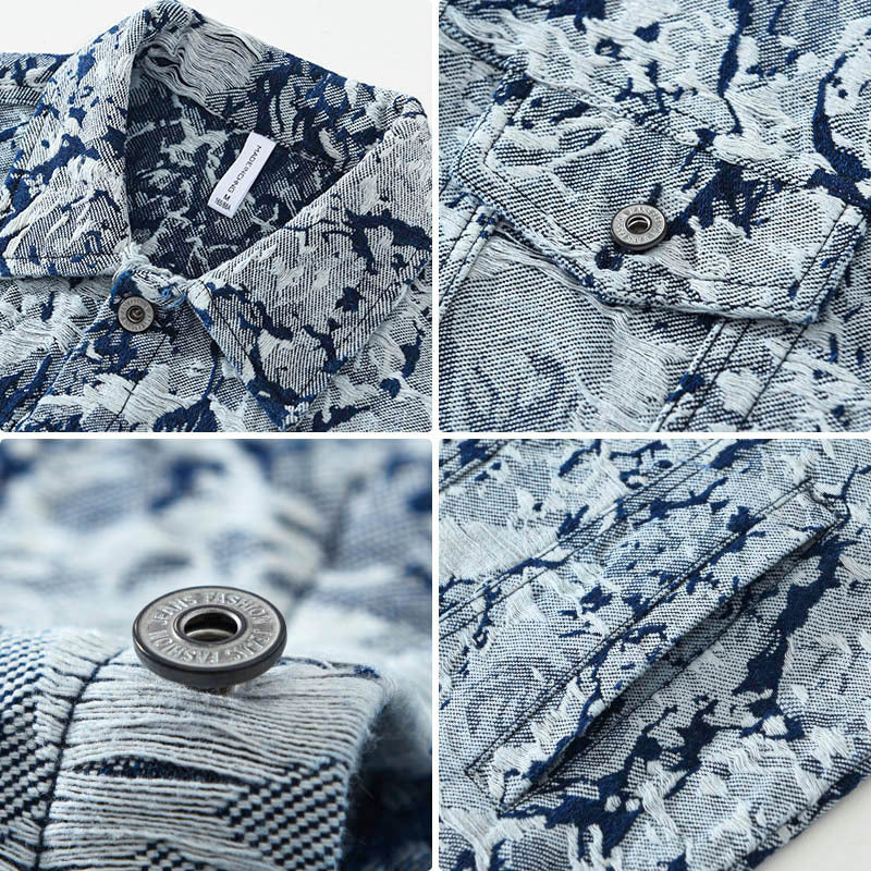 Mode: Ny Jacquard Denimfrakke til Mænd