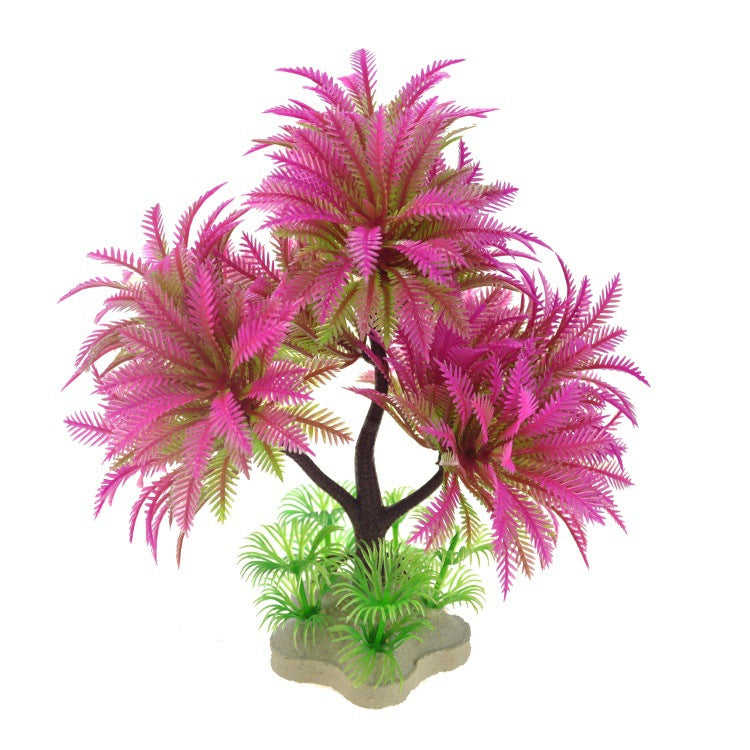 Fish Tank Landscape Artificial Water Grass Tree Landscape Simulation Aquarium Decorative Plastic Plant