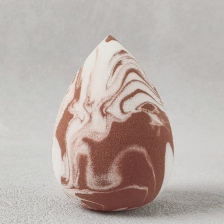 Waterdrop-shaped Beveled Two-tone Beauty Sponge
