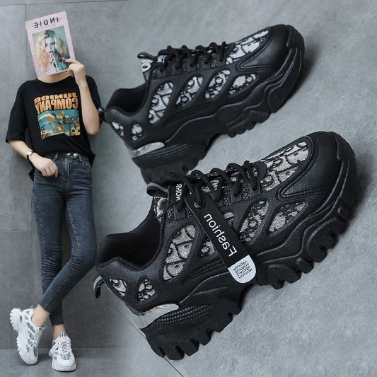 Daddy Shoes Women's Shoes Net Shoes Women's All-match Breathable Mesh Sports Shoes