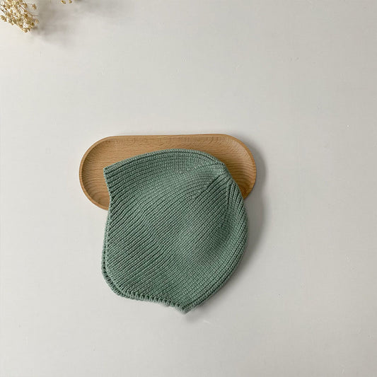 Korean Version Solid Color Children's Knitted Hat