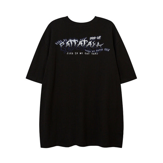 Couple Internet Celebrity Fried Street Men's Short Sleeve T-Shirt