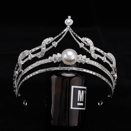 New European And American Grand Bride Crown Headwear