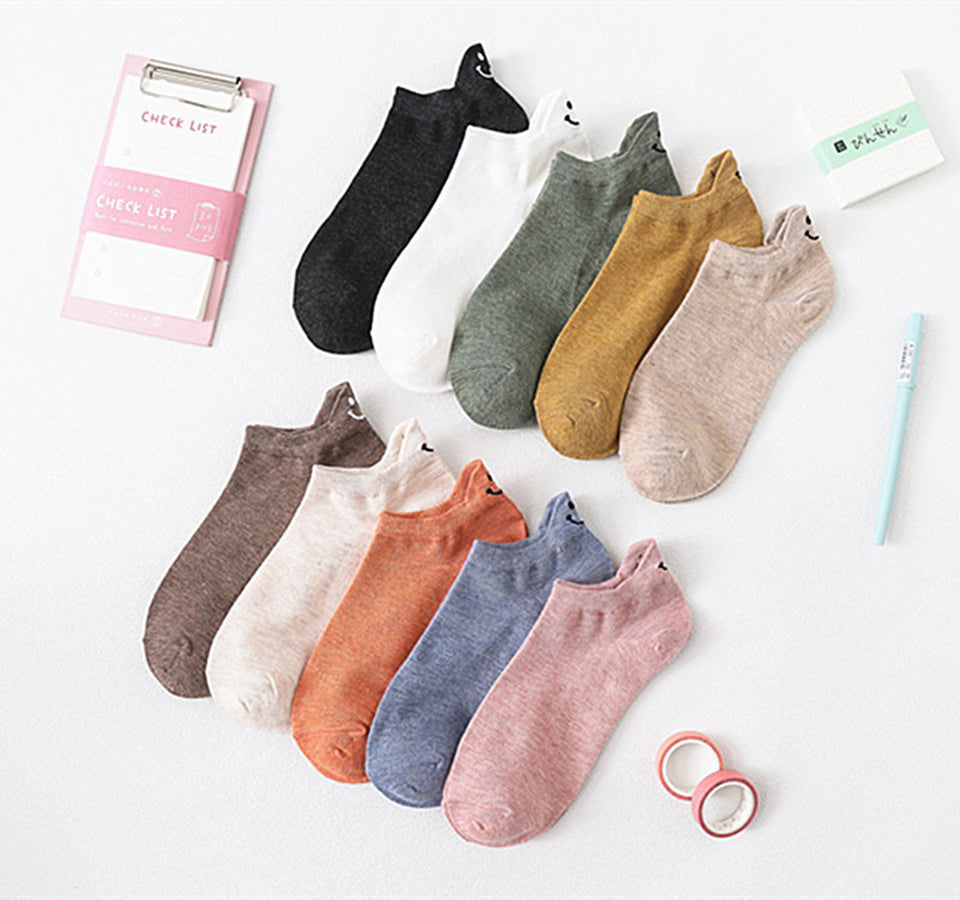 Socks Personalized Heel Embroidered Face