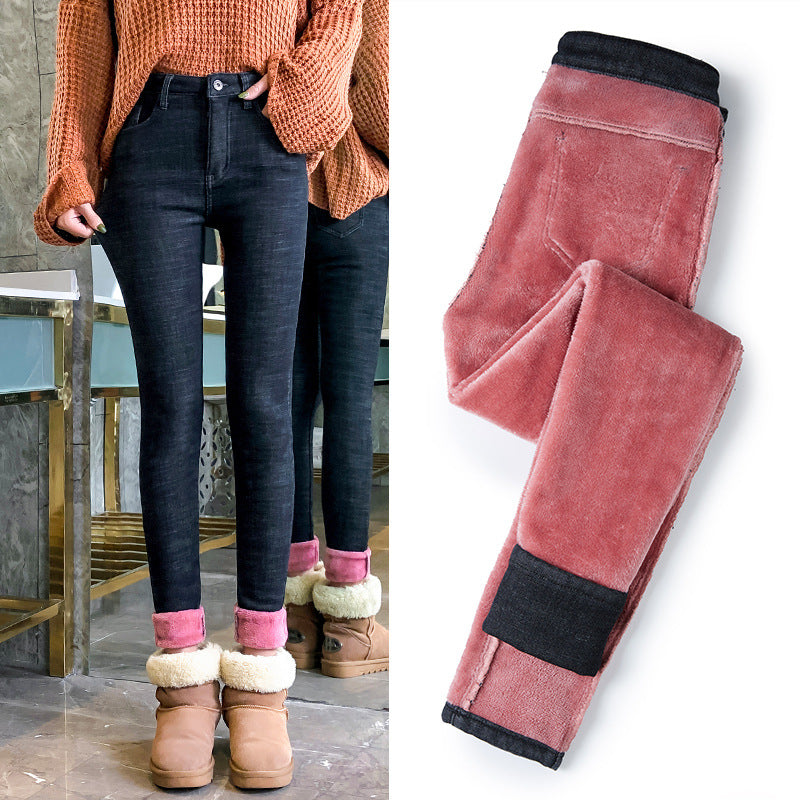 Stretch High Waist Slimming Pants With Small Feet