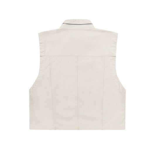 Men's Waistcoat Stand Collar Workwear Vest