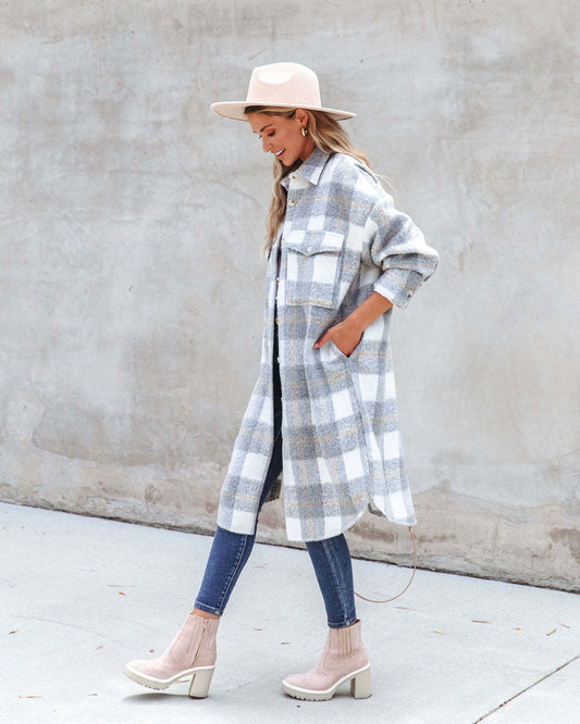 European And American Women's Temperament All Go With Wool Coat