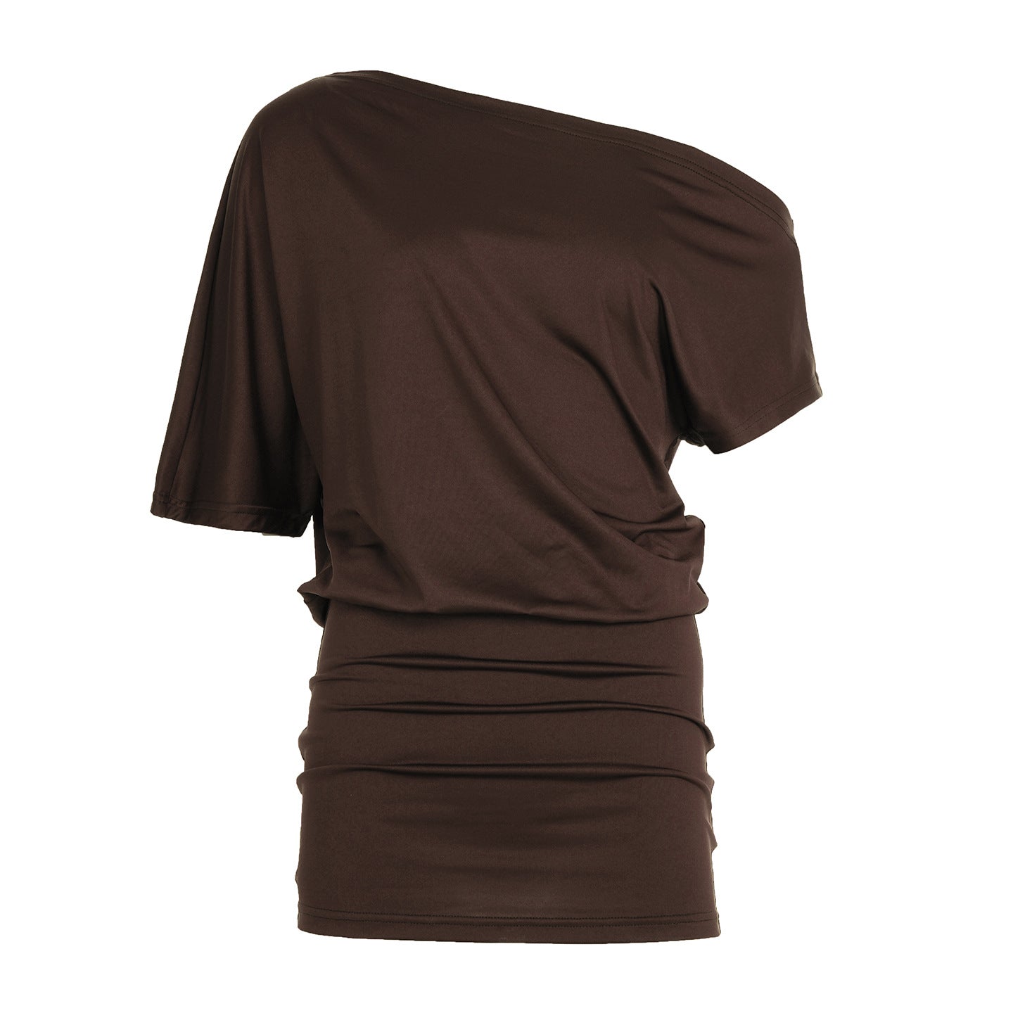 Elegant Womens Loose-fitting Figure-flattering Asymmetrical Dress