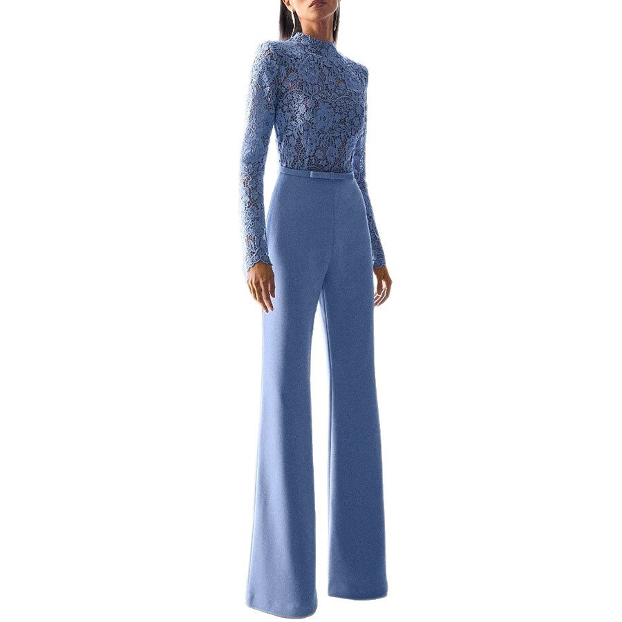 Jumpsuit til kvinder med lange kvaster og blonde