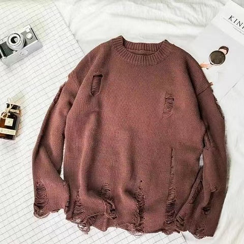 Broken Hole Wind Thread Jacket Korean Couple Jacket