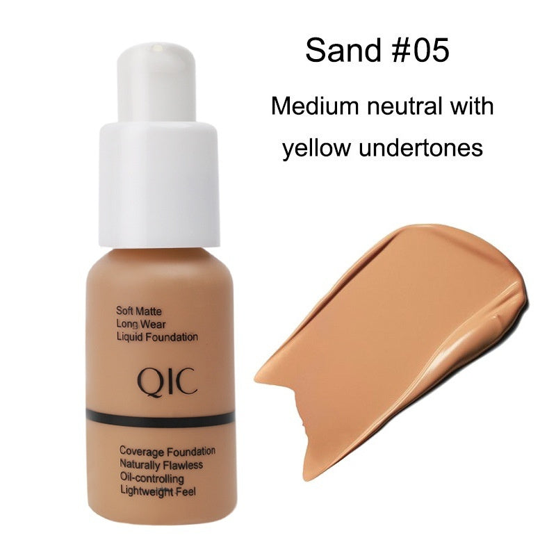 Concealer Smear-proof Makeup Waterproof Invisible Pore Liquid Foundation