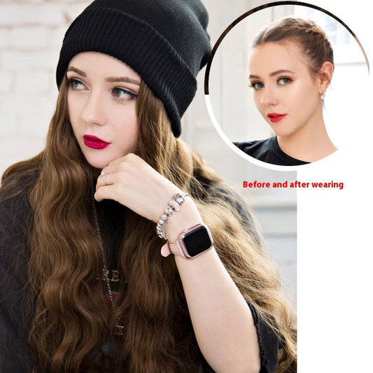 Fashion Women's Long Curly Hair Hat