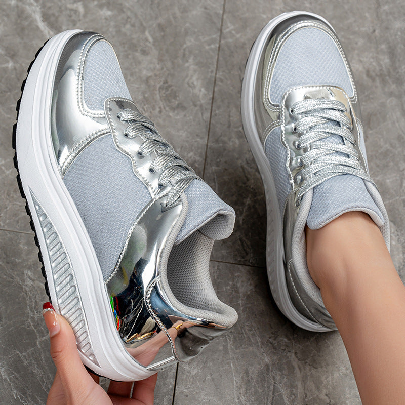 Golden Bright Åndbar Sneaker Par Udendørs