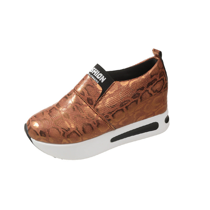 Plus Size Shallow Mouth Height Increasing Insole Platform Women's Sports Pumps Women's Shoes